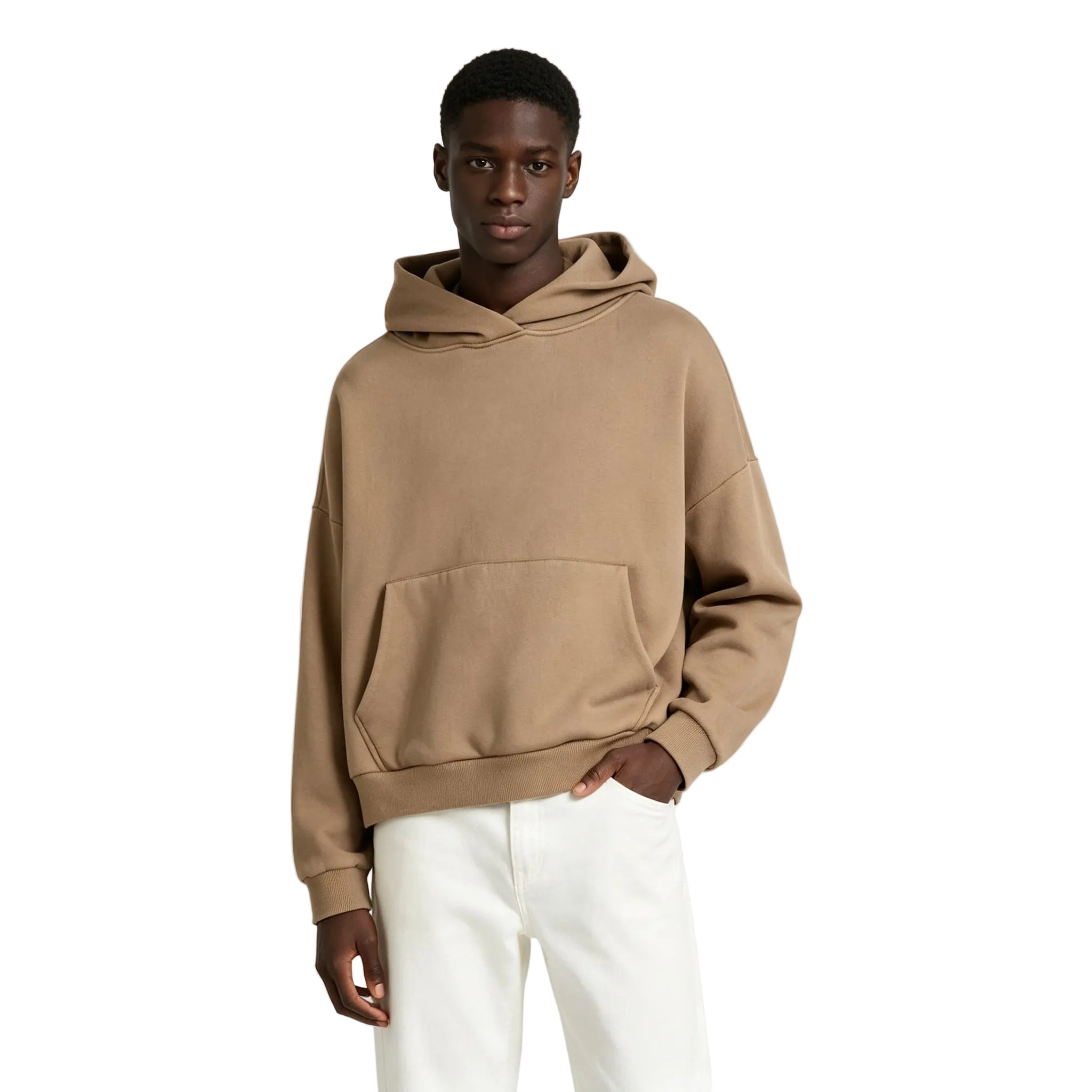 Entire Studios drop-shoulder cotton hoodie Tan - AFewVibe