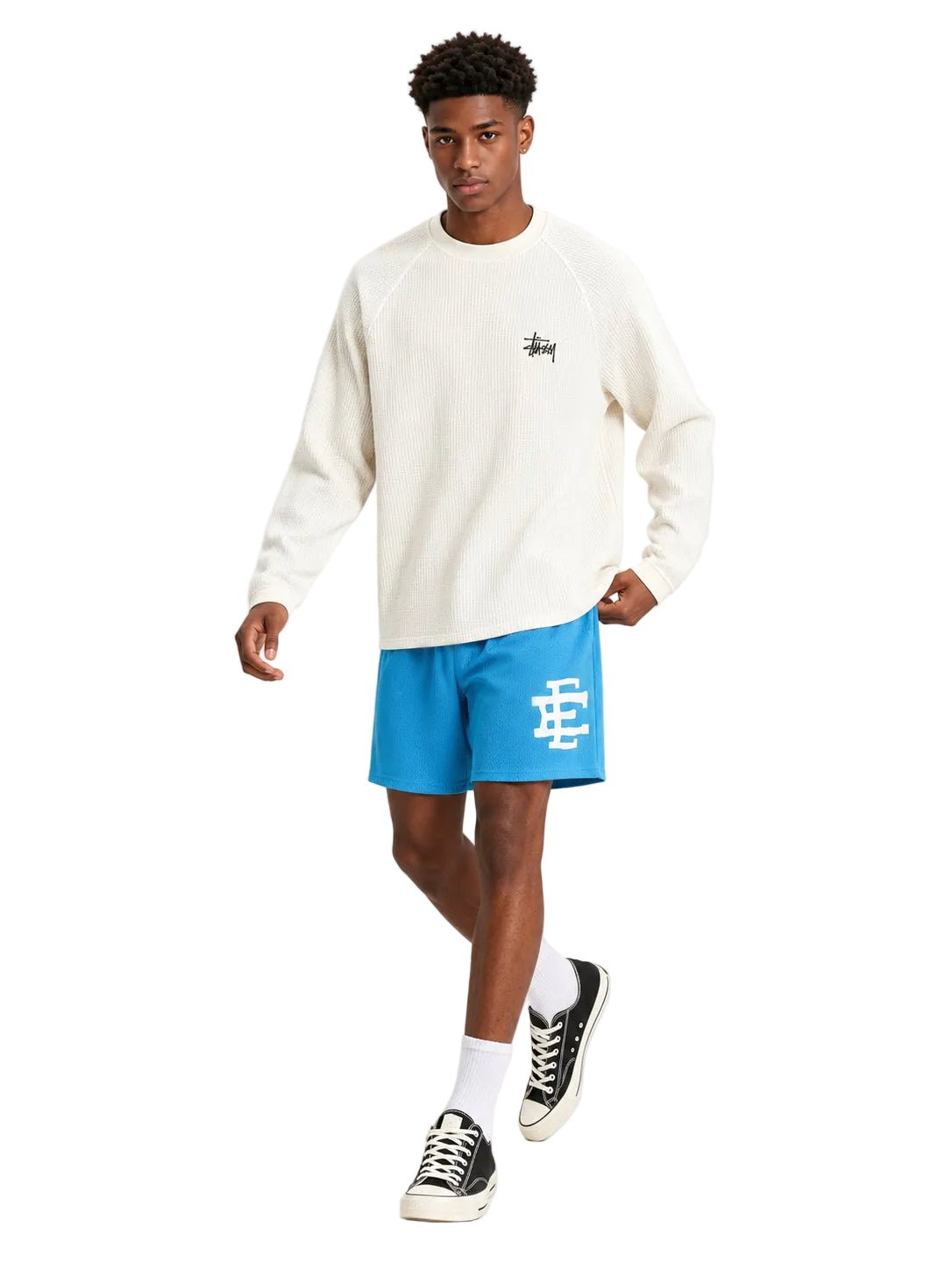 Eric Emanuel EE Akimbo Tyrrell Winston Short Carolina Blue White - AFewVibe