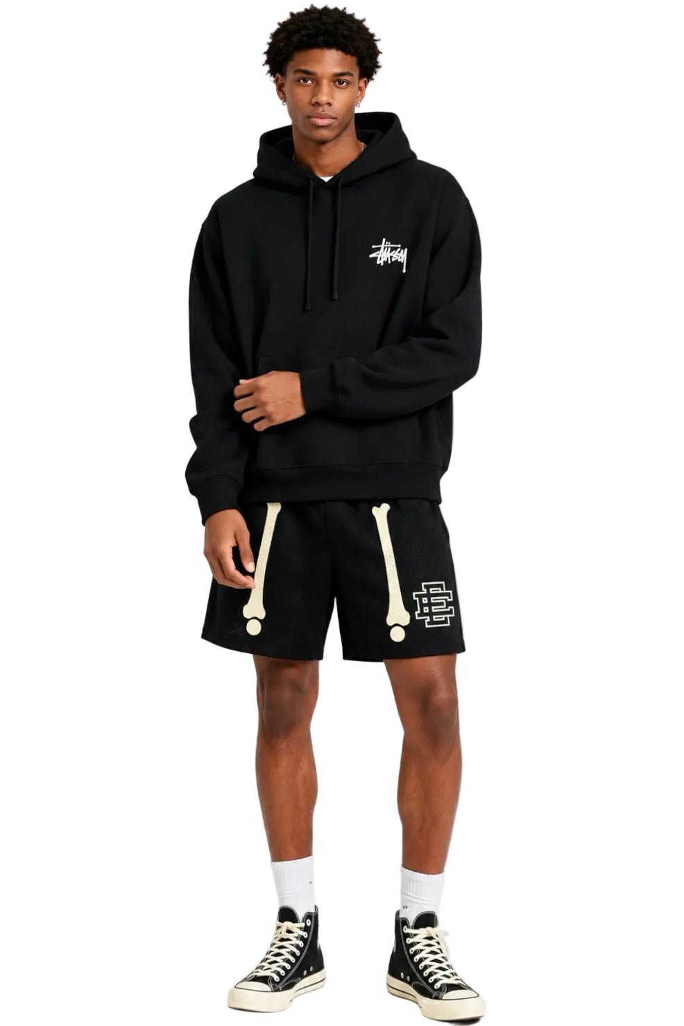 Eric Emanuel EE Basic Core Short Black Bones - AFewVibe