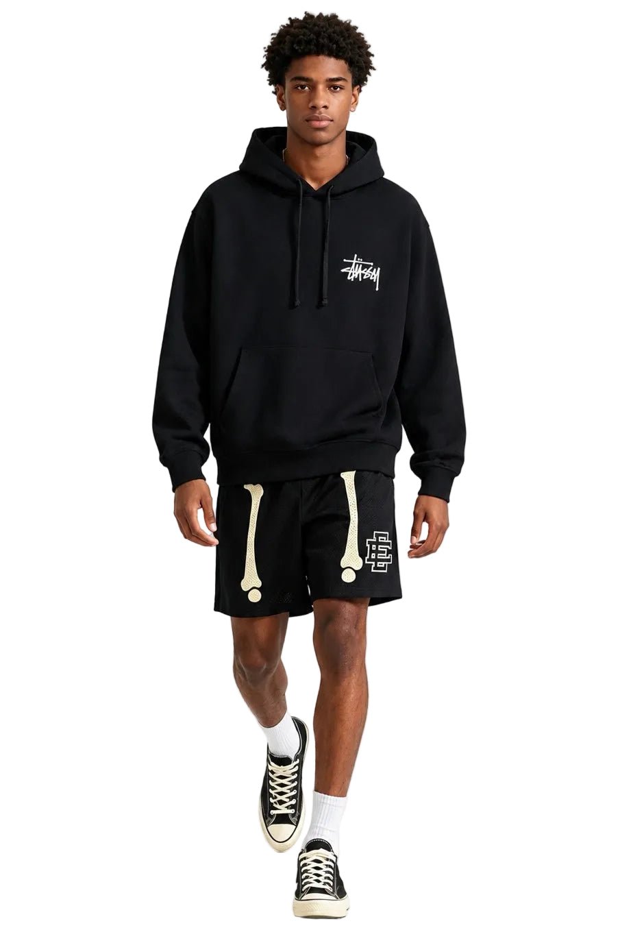 Eric Emanuel EE Basic Core Short Black Bones - AFewVibe