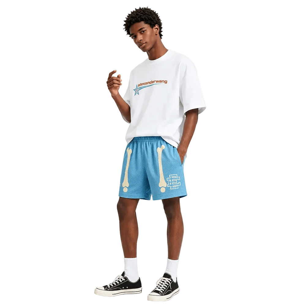 Eric Emanuel EE Basic Core Short Carolina Blue Bones - AFewVibe
