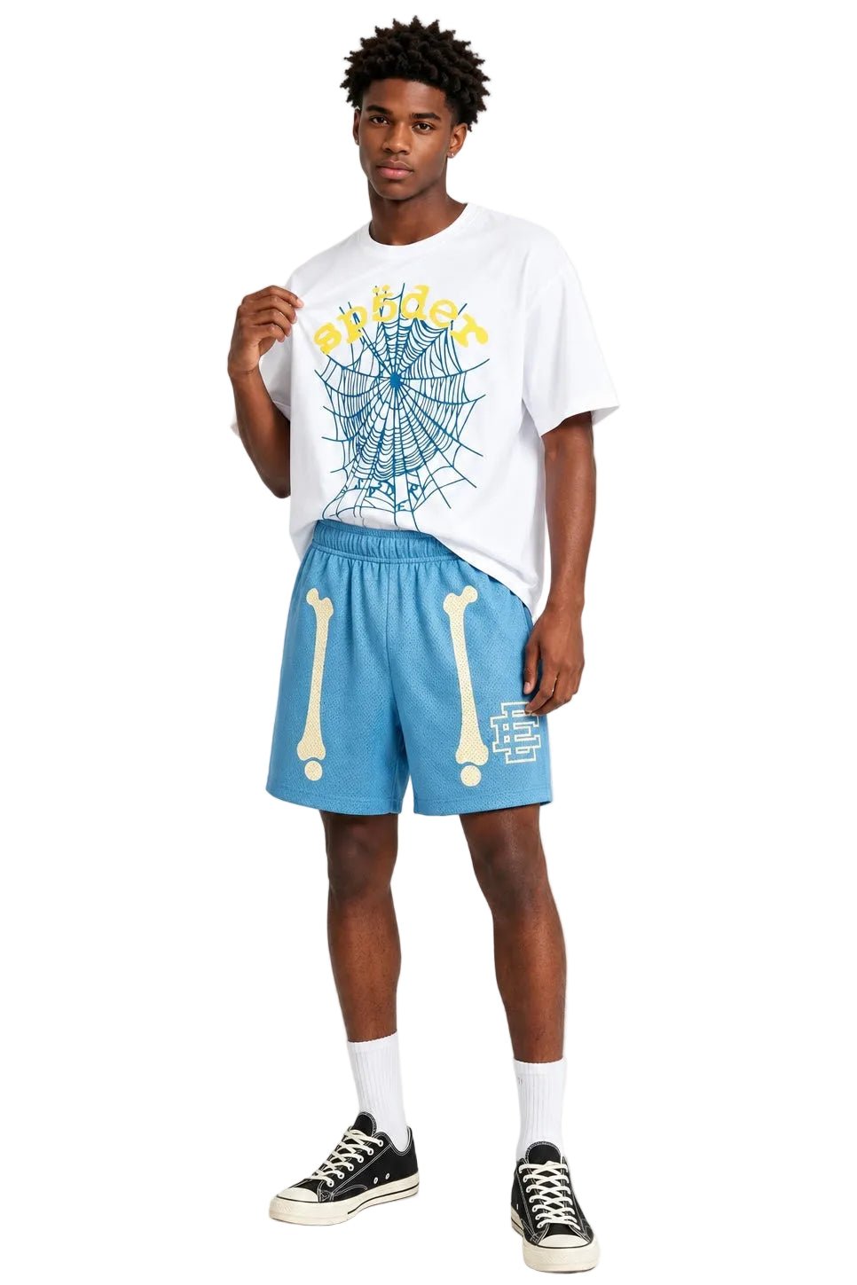 Eric Emanuel EE Basic Core Short Carolina Blue Bones - AFewVibe