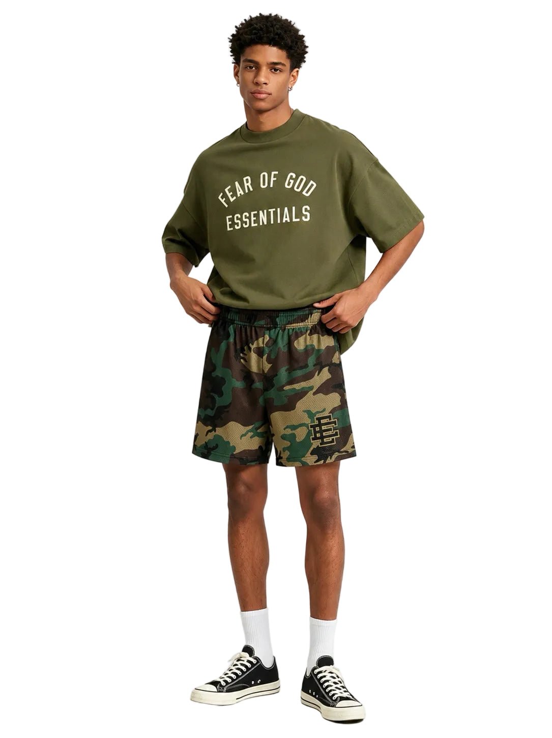 Eric Emanuel EE Basic Core Short Green Black Camo – AFewVibe