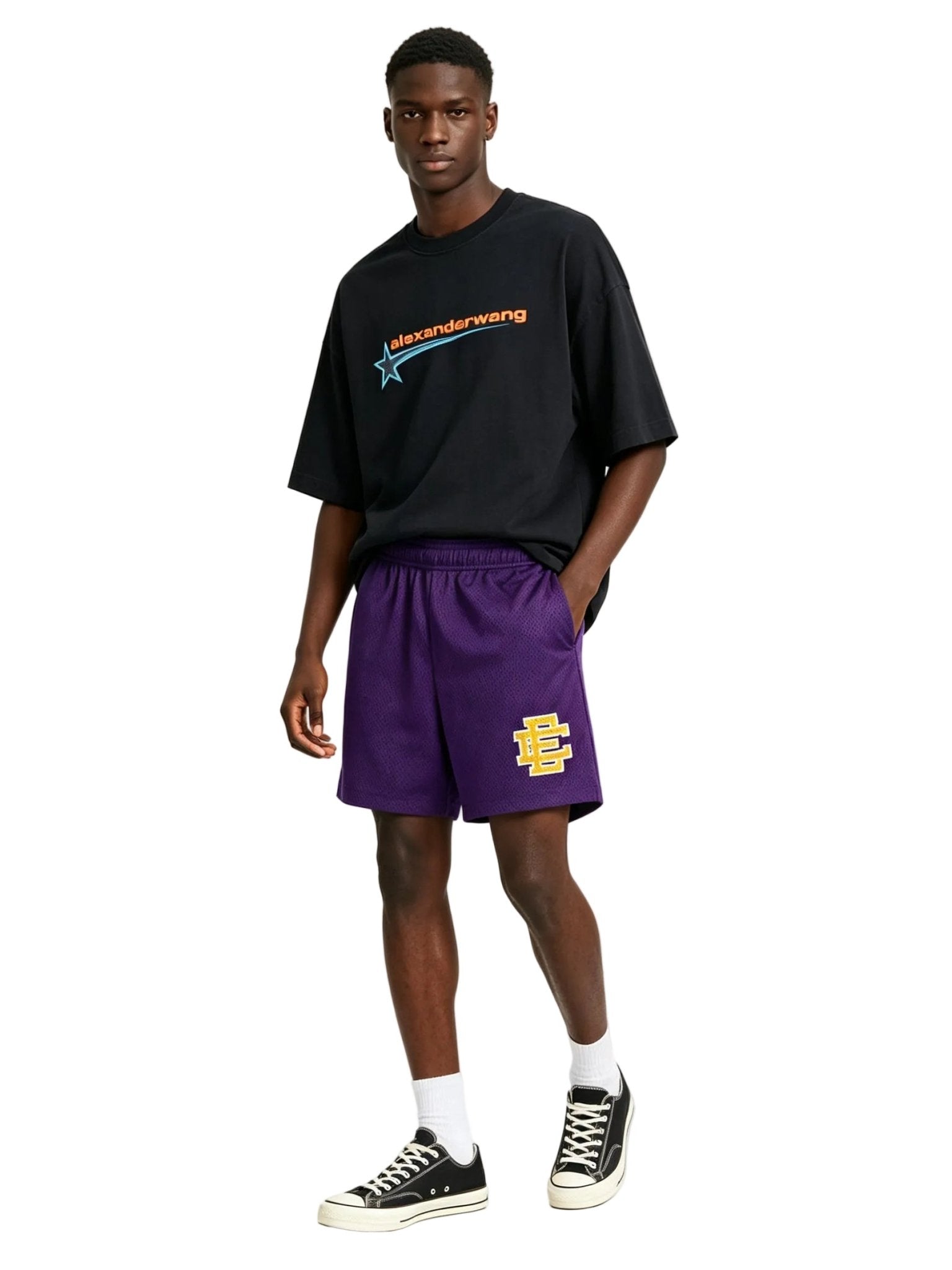 Eric Emanuel EE Basic Core Short Purple Yellow – AFewVibe