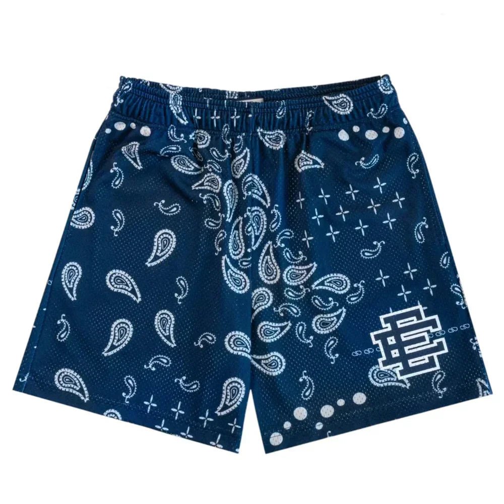 Eric Emanuel EE Basic/Core Short SS25 Navy Paisley – AFewVibe