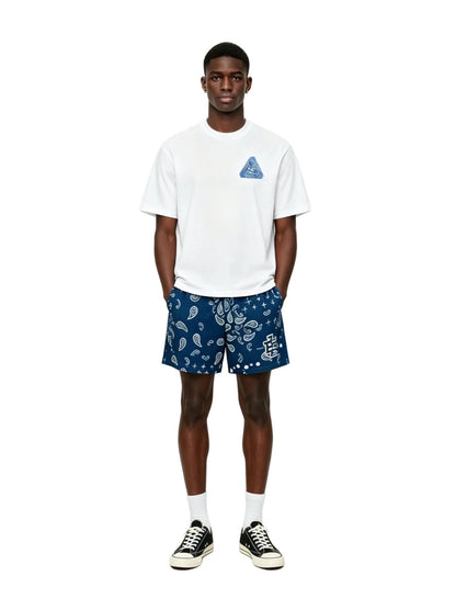 Eric Emanuel EE Basic Core Short SS25 Navy Paisley - Afewvibe