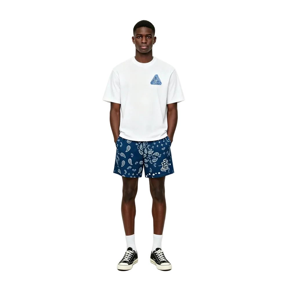 Eric Emanuel EE Basic Core Short SS25 Navy Paisley - AFewVibe