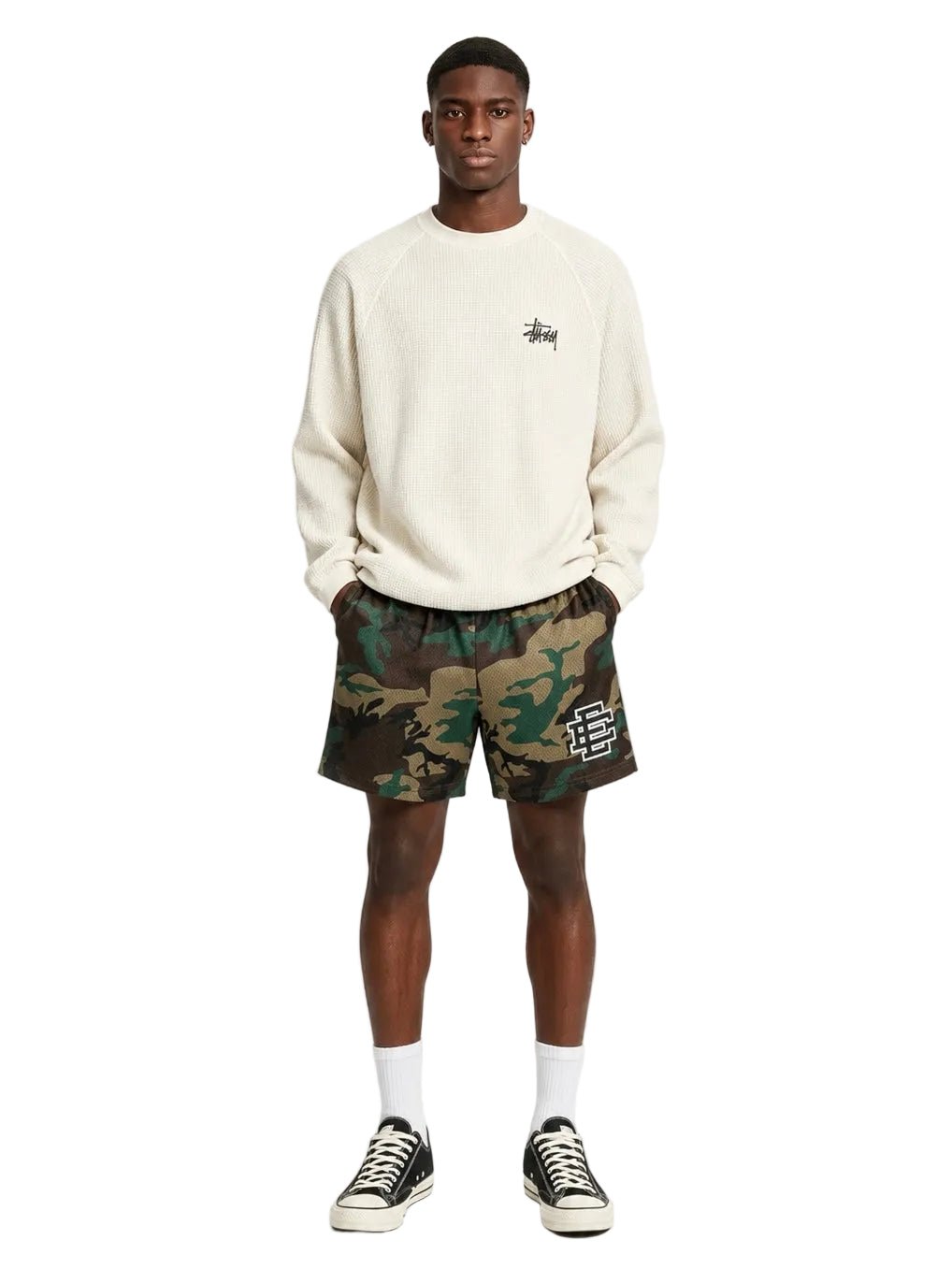 Eric Emanuel EE Basic Core Short Woodland Camo Black - AFewVibe