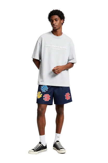 Eric Emanuel EE Basic Core Test Print Short Navy Test Print - AFewVibe