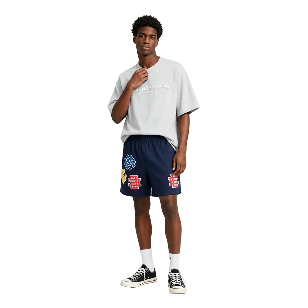 Eric Emanuel EE Basic Core Test Print Short Navy Test Print - AFewVibe