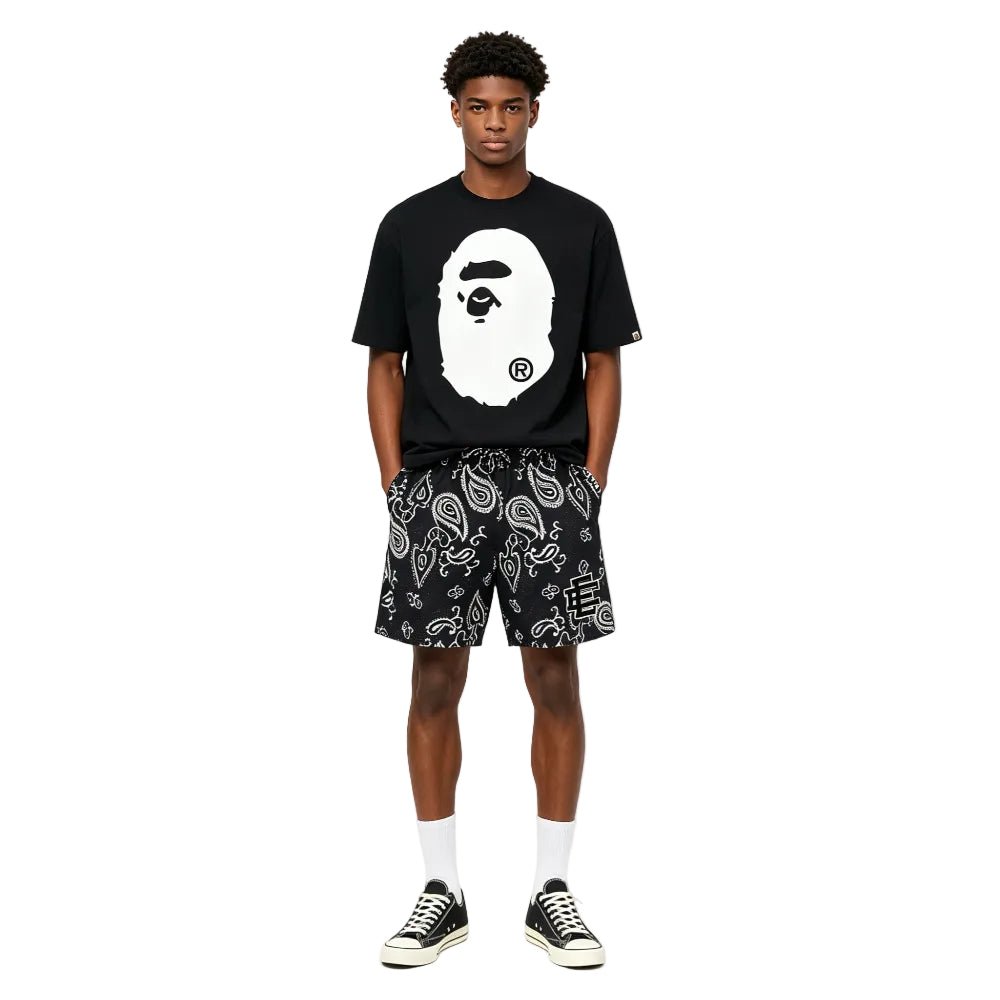 Eric Emanuel EE Basic Short Black Paisley - AFewVibe