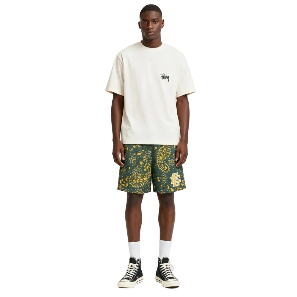 Eric Emanuel EE Basic Short Green Paisley - AFewVibe