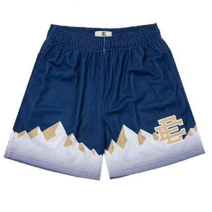 Eric Emanuel EE Basic Short Navy Summit front with summit graphic and EE logo