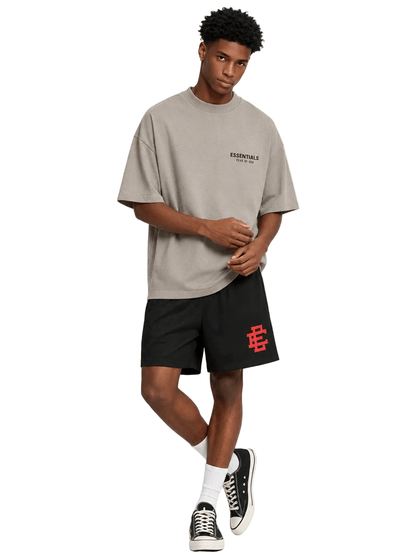 Eric Emanuel EE Basic Short (SS22) Black/Red - AFewVibe