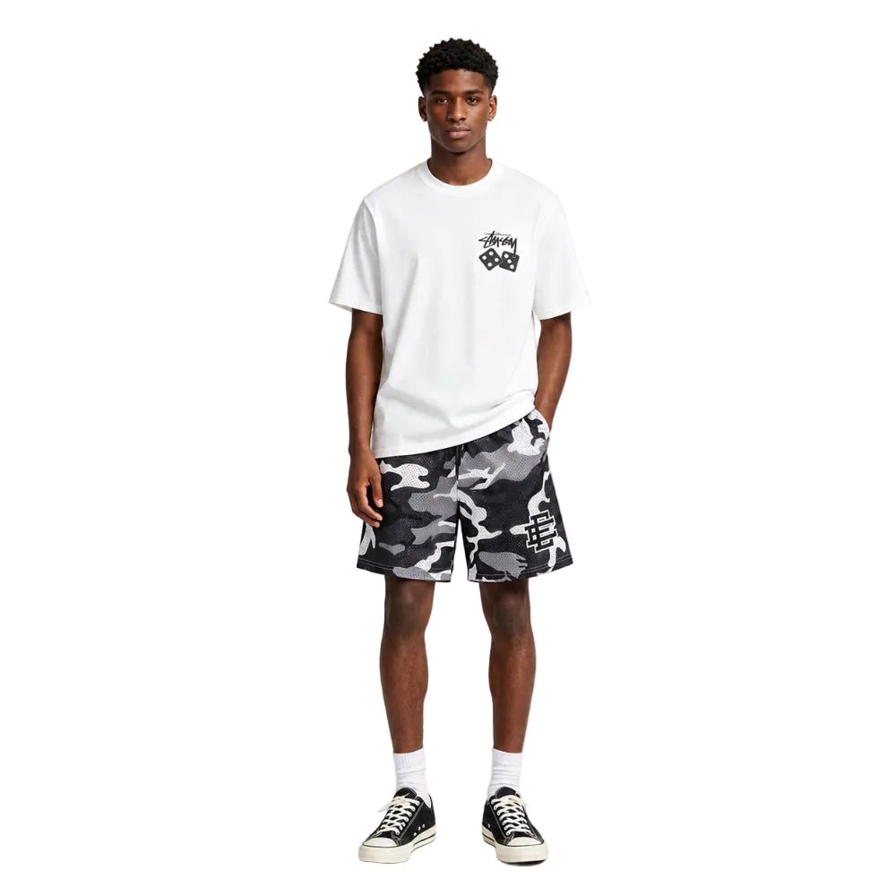 Eric Emanuel EE Basic Short White Black Camo - AFewVibe