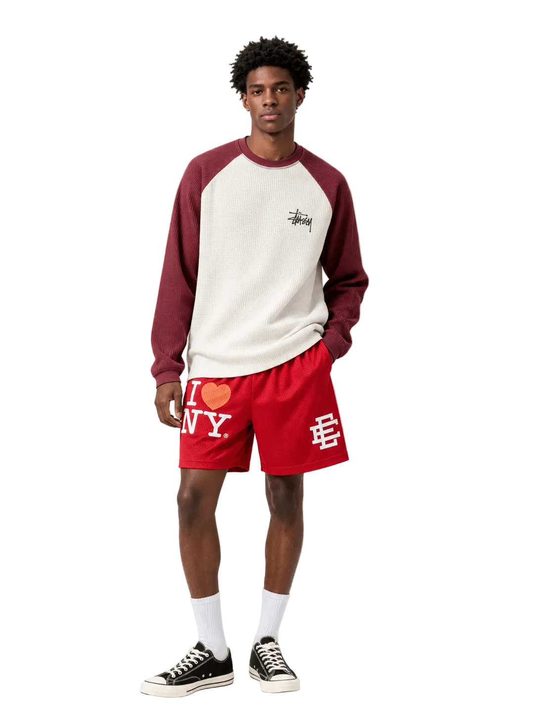 Eric Emanuel EE I Love New York Short Red White - AFewVibe