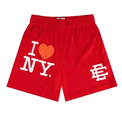 Eric Emanuel EE I Love New York Short Red White - Afewvibe