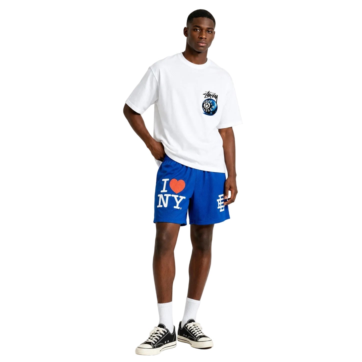 Eric Emanuel EE I Love New York Short Royal Blue White - AFewVibe