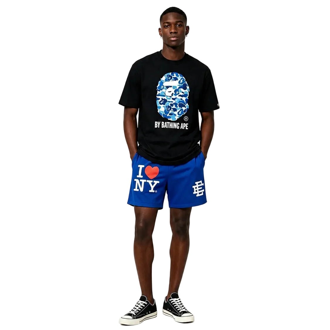 Eric Emanuel EE I Love New York Short Royal Blue White - AFewVibe