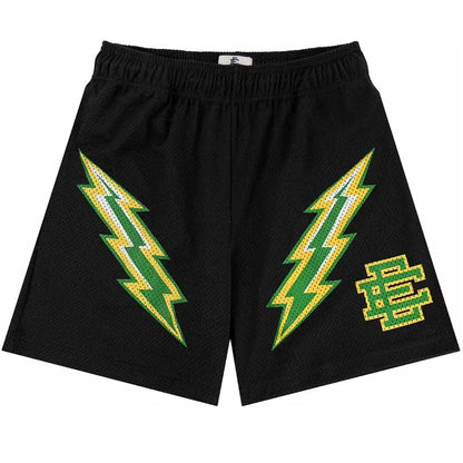 Eric Emanuel EE Short Black Green Bolt