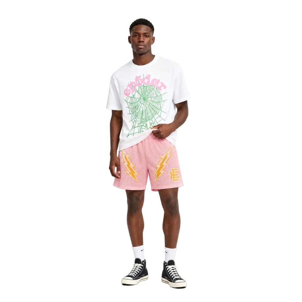 Eric Emanuel EE Short Rose Quartz Yellow Bolt - AFewVibe