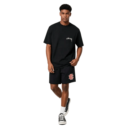 Eric Emanuel Men's Glitter Valentine's Basic Shorts Black - AFewVibe