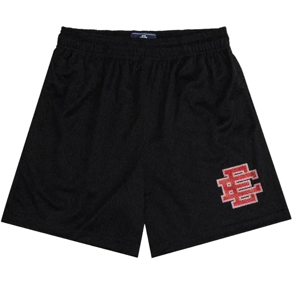 Eric Emanuel Men's Glitter Valentine's Basic Shorts Black - AFewVibe