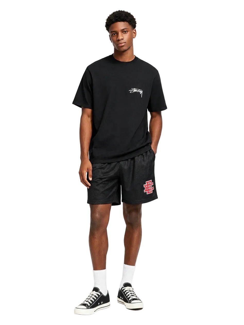 Eric Emanuel Men's Glitter Valentine's Basic Shorts Black - AFewVibe