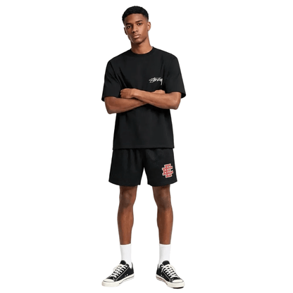Eric Emanuel Men's Glitter Valentine's Basic Shorts Black - AFewVibe