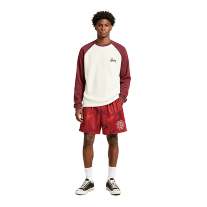 Eric Emanuel x BAPE EE Basic Core Short Red - AFewVibe