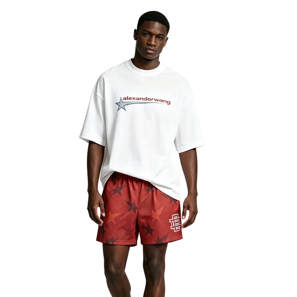 Eric Emanuel x BAPE EE Basic Core Short Red – AFewVibe