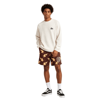 Eric Emanuel x BAPE Miami Basic Core Short Brown Yellow - AFewVibe