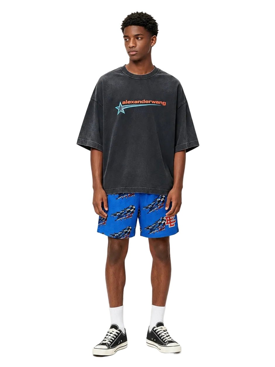 Eric Emanuel x Matty Boy EE Basic Core Short Blue - AFewVibe