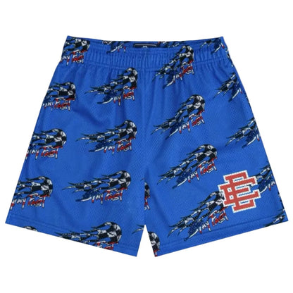 Eric Emanuel x Matty Boy EE Basic Core Short Blue - AFewVibe