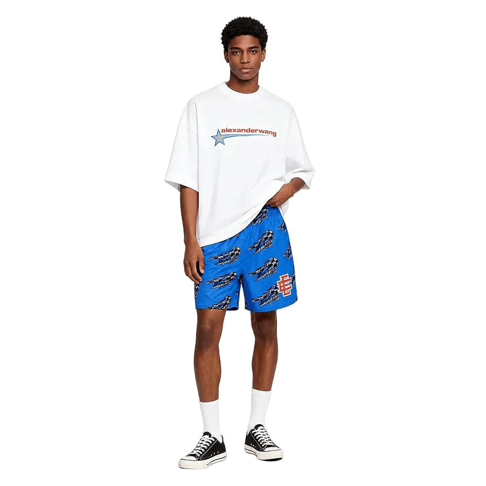 Eric Emanuel x Matty Boy EE Basic Core Short Blue - AFewVibe