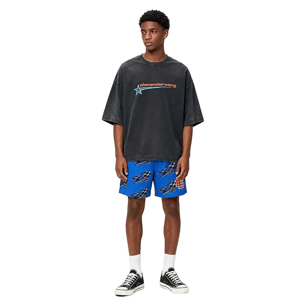 Eric Emanuel x Matty Boy EE Basic Core Short Blue - AFewVibe