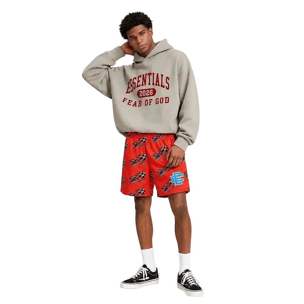 Eric Emanuel x Matty Boy EE Basic Core Short Red - AFewVibe