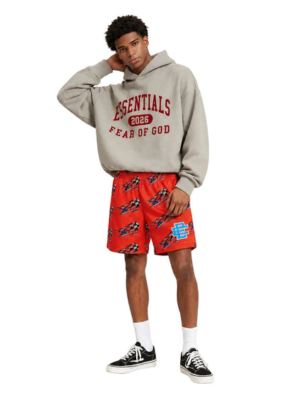 Eric Emanuel x Matty Boy EE Basic Core Short Red - AFewVibe