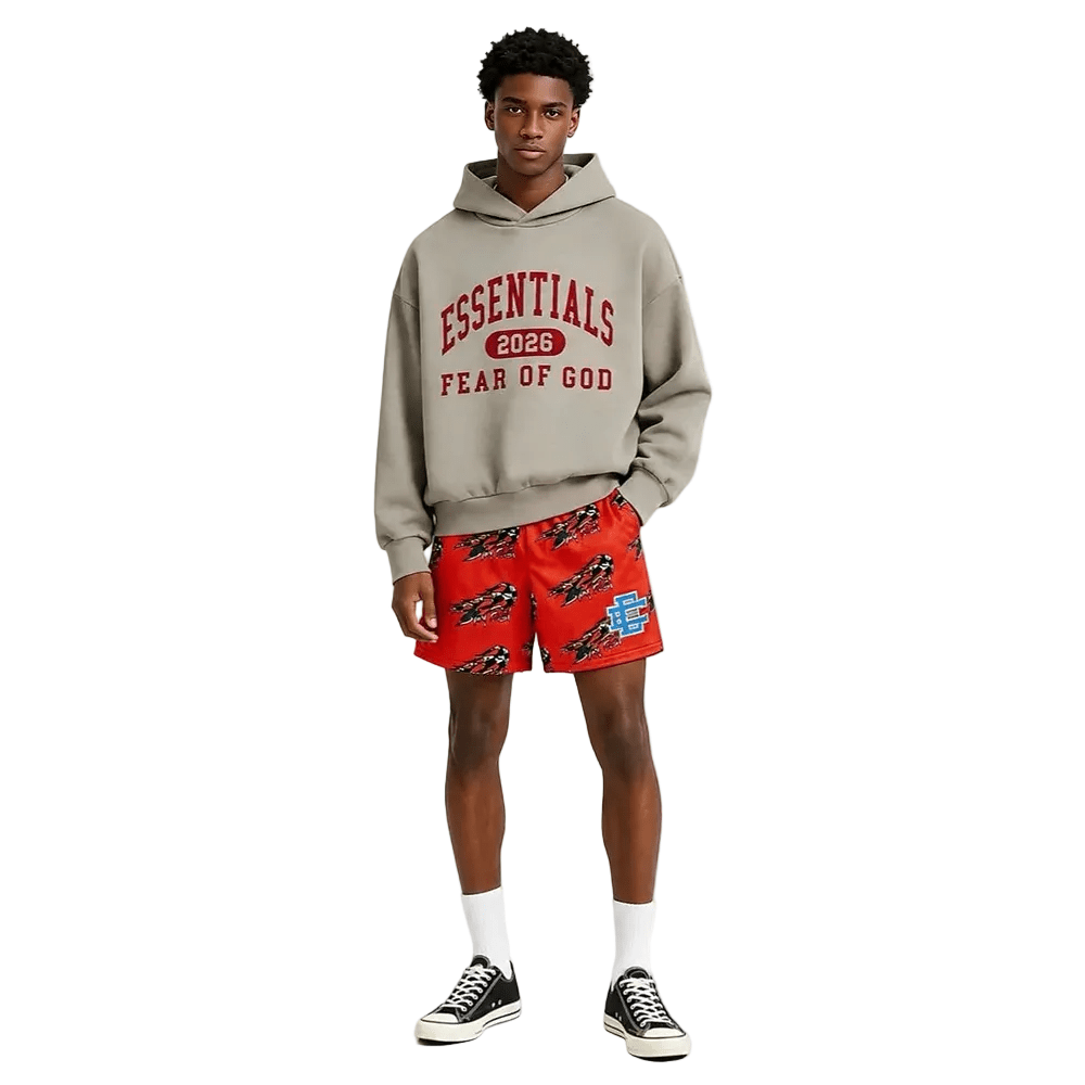 Eric Emanuel x Matty Boy EE Basic Core Short Red - AFewVibe