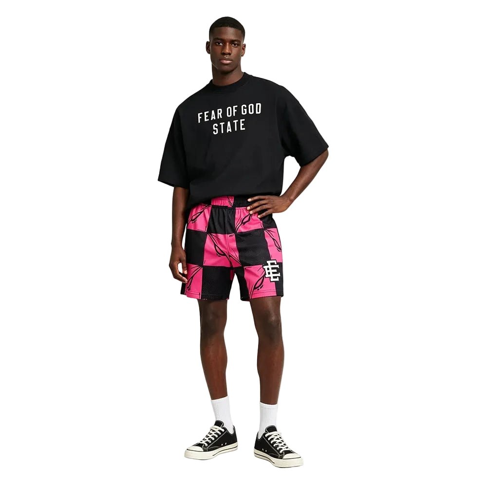 Eric Emanuel x Matty Boy EE Short Pink Silver Friends & Family - AFewVibe