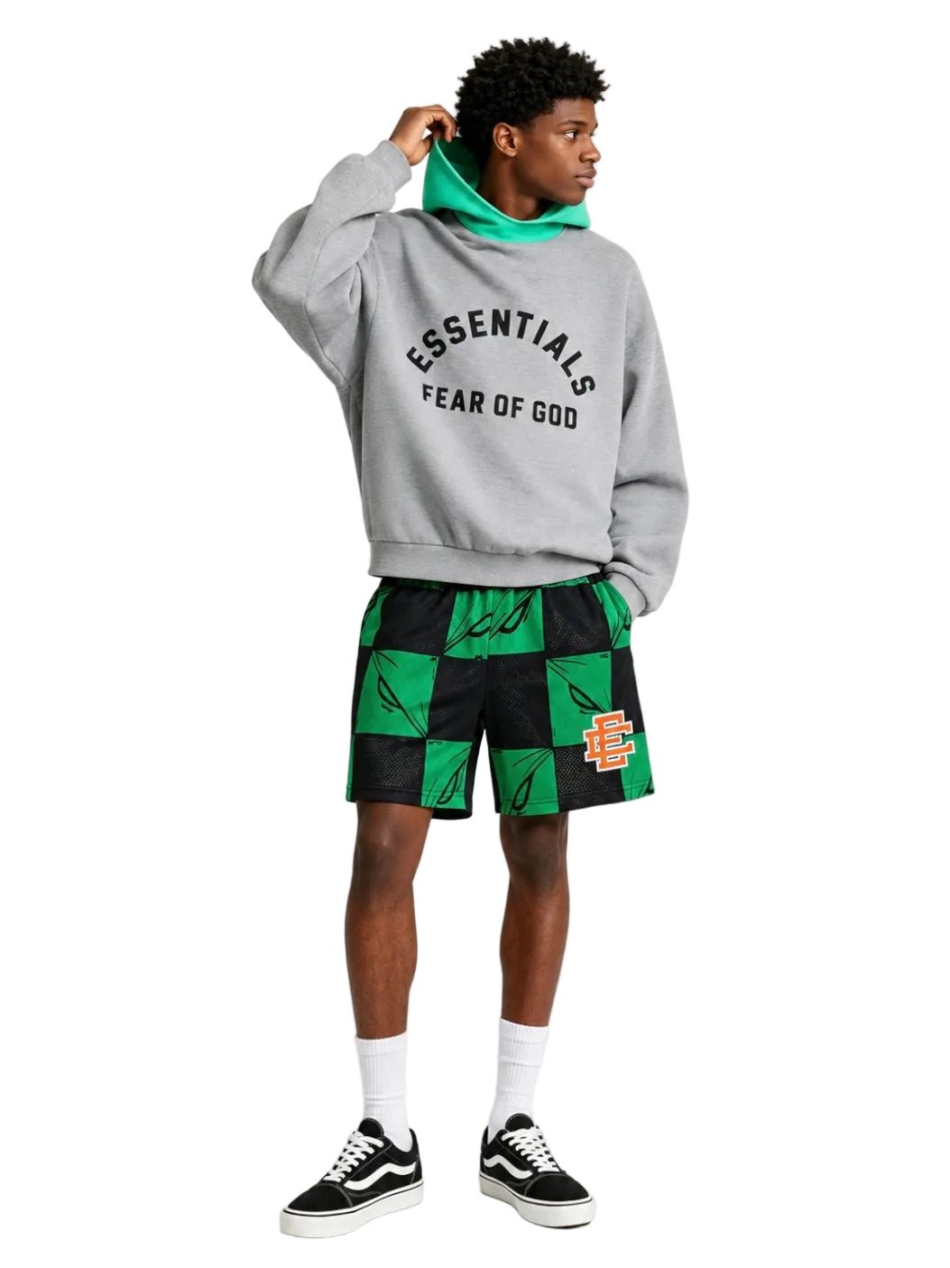 Eric Emanuel x Matty Boy EE Shorts 99 Eyes Slime/Orange – AFewVibe