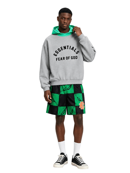 Eric Emanuel x Matty Boy EE Shorts 99 Eyes Slime/Orange - AFewVibe
