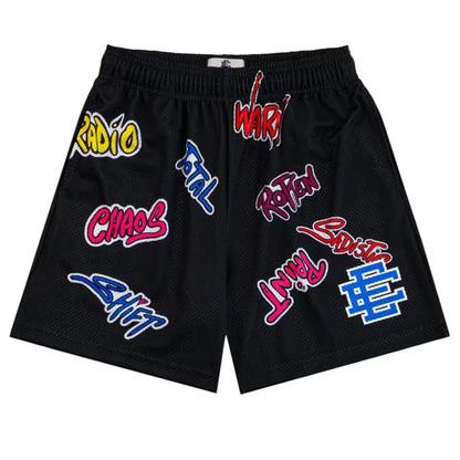 Eric Emanuel x Matty Boy EE Shorts Black/Blue - Afewvibe