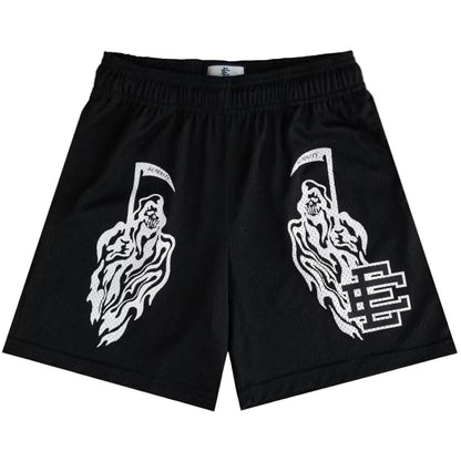 Eric Emanuel x Warren Lotas Short Black White - AFewVibe
