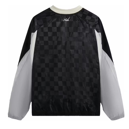Kith Checkered Satin Dayton Combo Pullover Black