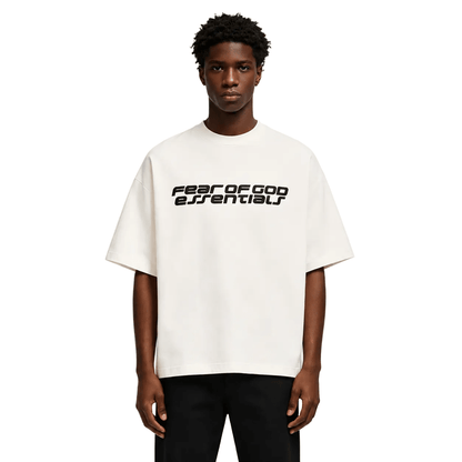 Fear of God Essentials 90s Short Sleeve Tee Ivory - AFewVibe