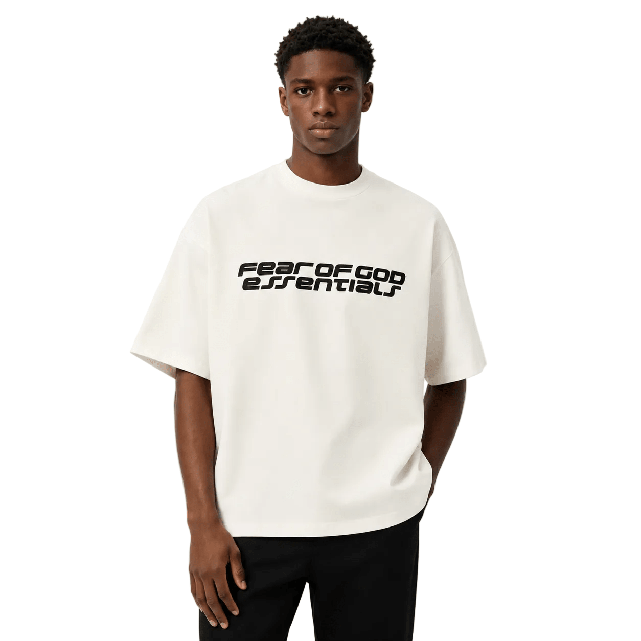 Fear of God Essentials 90s Short Sleeve Tee Ivory - AFewVibe
