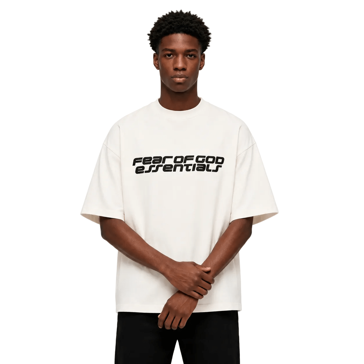 Fear of God Essentials 90s Short Sleeve Tee Ivory - AFewVibe