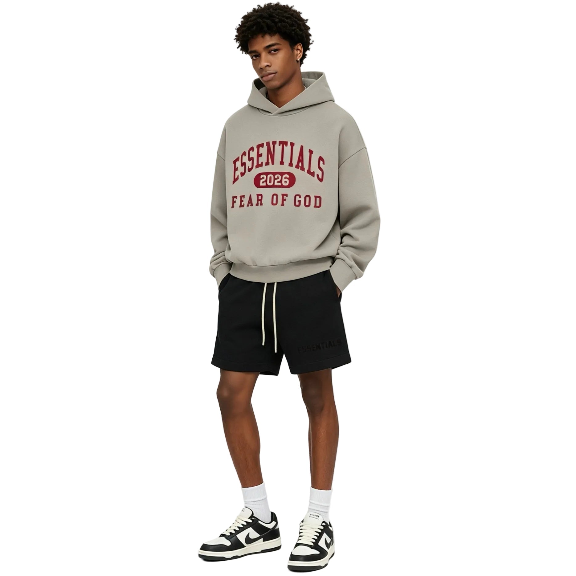 Fear of God Essentials Jet Black Sweatshort – AFewVibe