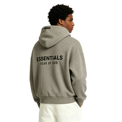 Fear of God Essentials Classic Fit Fleece Hoodie Homestead Heather - AFewVibe